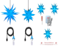 Preview: Herrnhuter Sterne-Set "Flexi" XL, blau